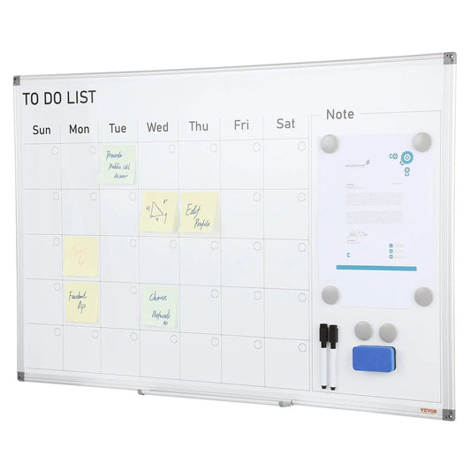 36x24in Magnetic Whiteboard Calendar – Dry Erase Planner for Home & Office