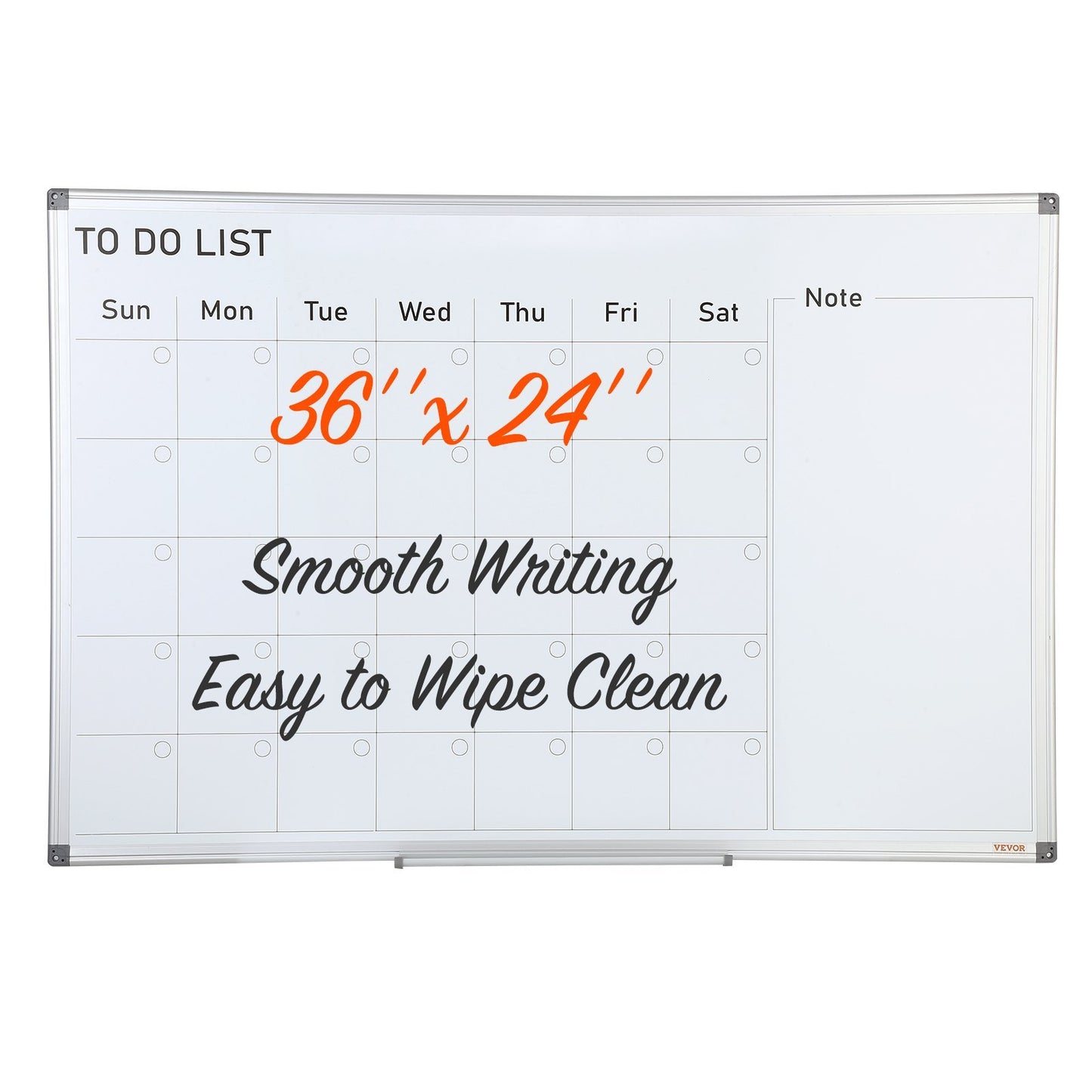 Calendar Whiteboard, 36 X 24 Inches Magnetic