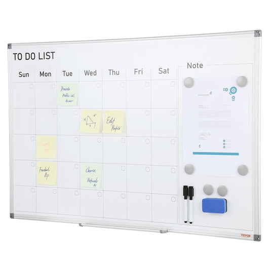 Calendar Whiteboard, 36 X 24 Inches Magnetic
