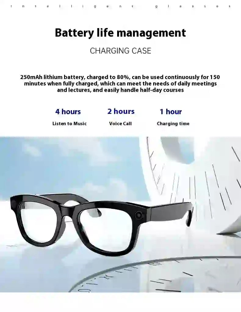 M01 Intelligent Video Glasses with HD Camera & AI Translation